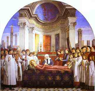 圣菲娜的葬礼 The Funeral of St. Fina (1473 – 1475)，多梅尼科·基兰达约