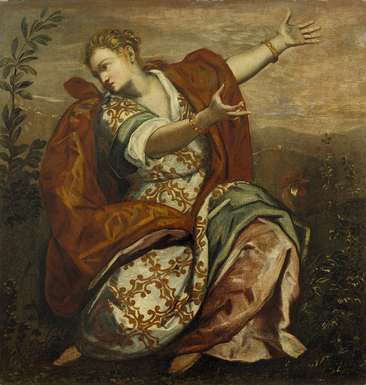 警惕的寓言 Allegory of Vigilance (c.1590),多梅尼科·丁托列托