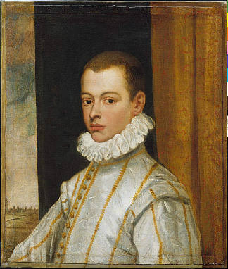 一个年轻人的肖像 Portrait of a Young Man，多梅尼科·丁托列托