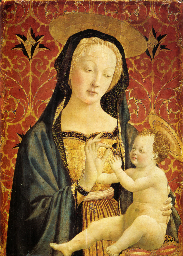 麦当娜和孩子 Madonna and Child (1435 - 1437)，多梅尼科·基兰达约