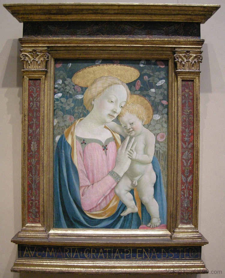 麦当娜和孩子 Madonna and Child (1445 - 1450)，多梅尼科·基兰达约