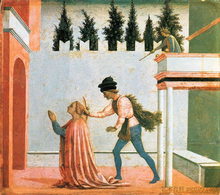 圣露西殉难 Martyrdom of St. Lucy (c.1445 - c.1448)，多梅尼科·基兰达约