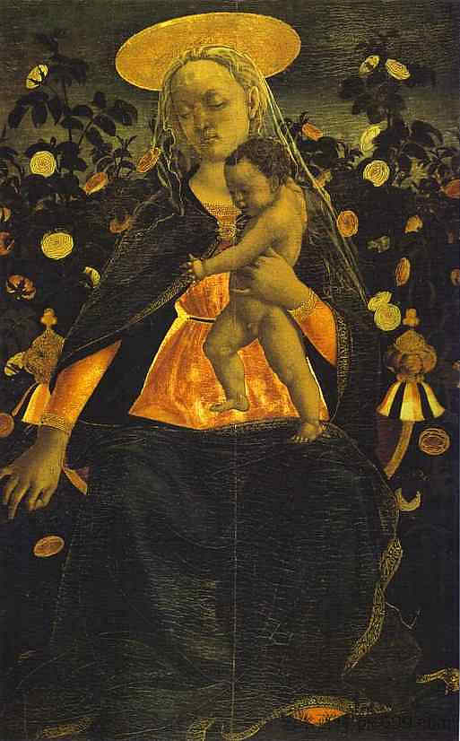 处女与圣婴 Virgin and Child (c.1410)，多梅尼科·基兰达约