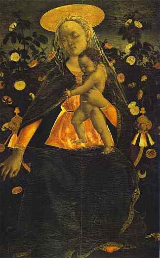 处女与圣婴 Virgin and Child (c.1410)，多梅尼科·基兰达约