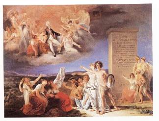 若昂六世国王美德的寓言 Allegory of the virtues of King João VI (1800)，多明戈斯·安东尼奥·德塞凯拉