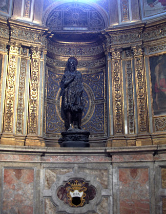 锡耶纳大教堂的施洗者圣约翰雕像 Statue of St. John the Baptist in the Duomo di Siena (1457)，多纳泰罗