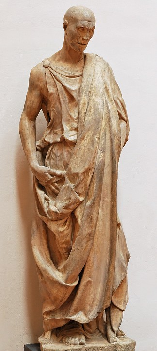 祖科内（先知哈巴谷的雕像） Zuccone (Statue of the Prophet Habakkuk) (1425)，多纳泰罗