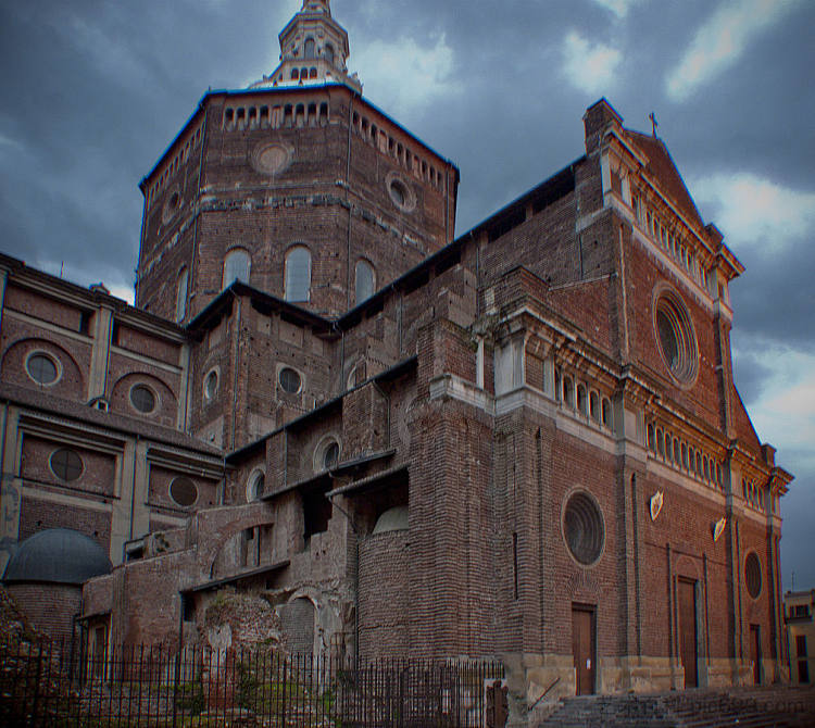 帕维亚大教堂 - 总体设计 Pavia Cathedral - general design (c.1490)，多纳托·布拉曼特