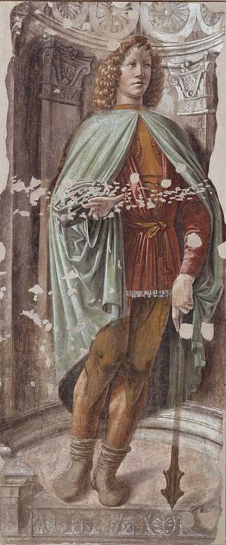 拿着狼牙棒的男人 Man with a Mace (1487)，多纳托·布拉曼特