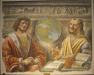 哭泣的赫拉克利特和笑的德谟克利特 Crying Heraclitus and Laughing Democritus (1477)，多纳托·布拉曼特