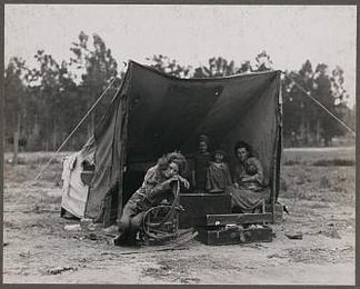 移民母亲，加利福尼亚州尼波莫 Migrant Mother, Nipomo, California (1936)，多萝西娅·兰格