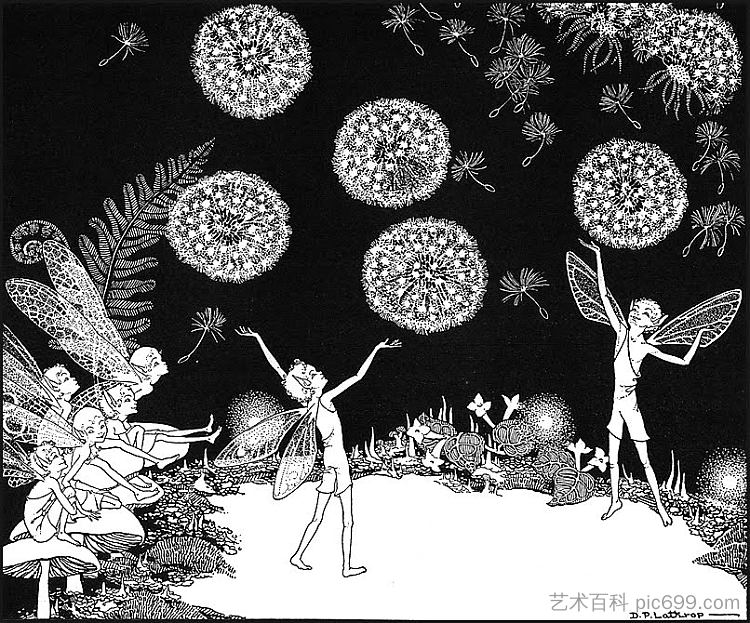 童话马戏团插图 Illustration for Fairy Circus,多萝西·拉斯罗普