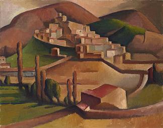 米尔曼德（周围群山） Mirmande (with Surrounding Hills) (1934)，多里特·布莱克