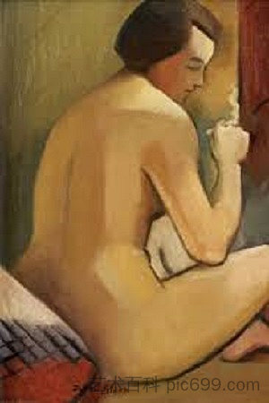 裸体与香烟 Nude with Cigarette (1930)，多里特·布莱克