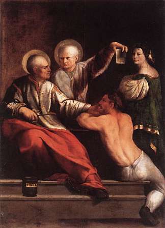 圣科斯马斯和圣达米安 St Cosmas and St Damian (1534)，多索·多西