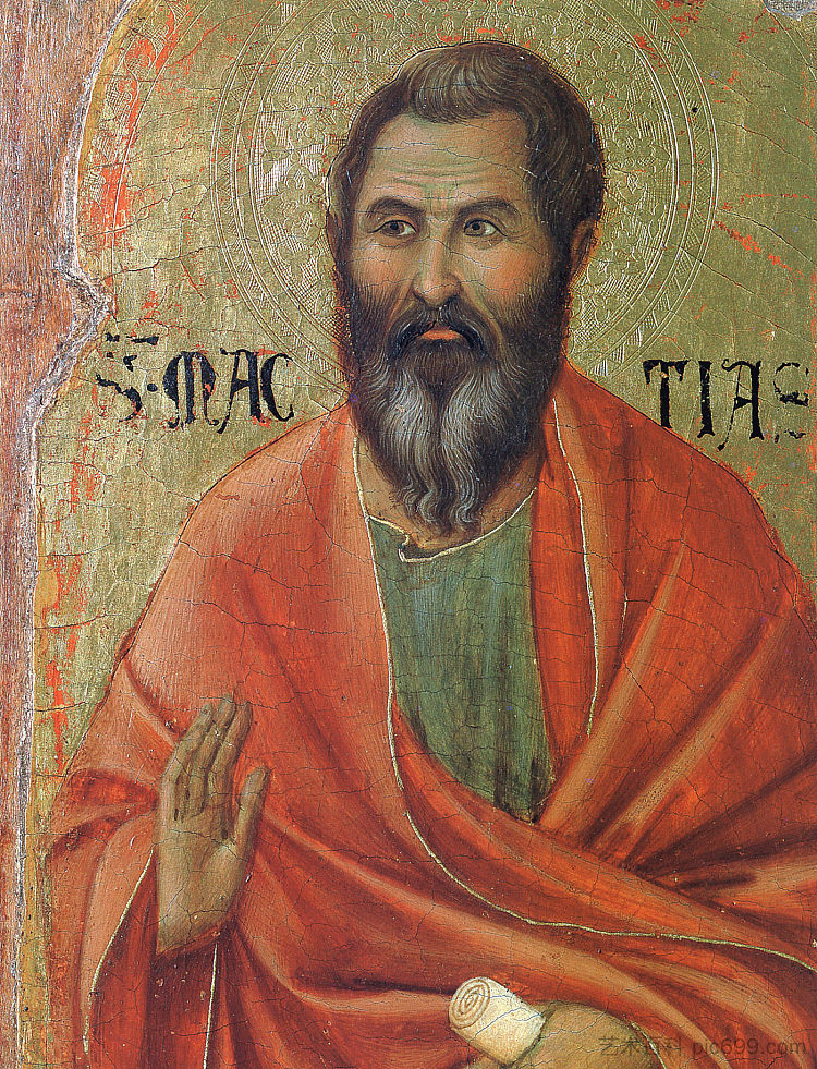 使徒马提亚斯 Apostle Matthias (1308 - 1311)，杜乔·迪·博尼塞尼亚