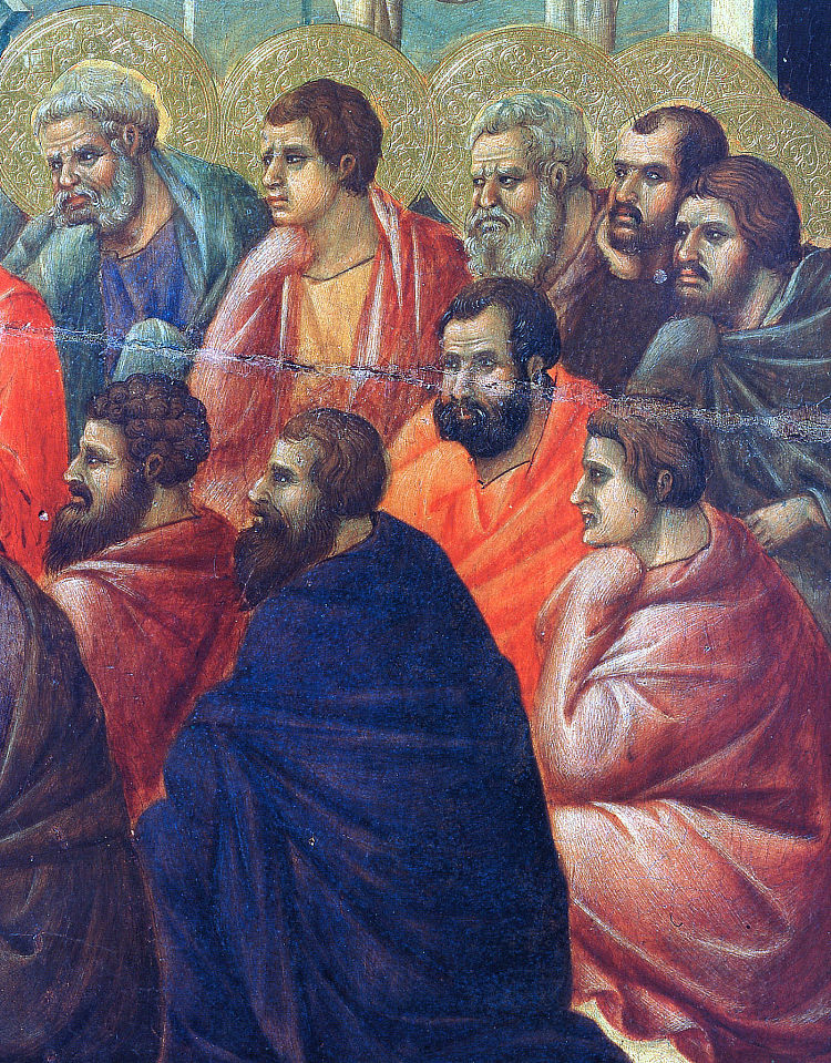 基督传讲使徒（片段） Christ preaches the Apostles (Fragment) (1308 - 1311)，杜乔·迪·博尼塞尼亚