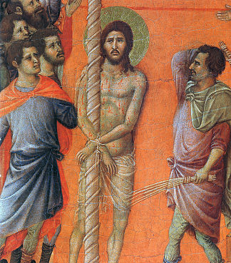 基督的鞭打（片段） Flagellation of Christ (Fragment) (1308 – 1311)，杜乔·迪·博尼塞尼亚