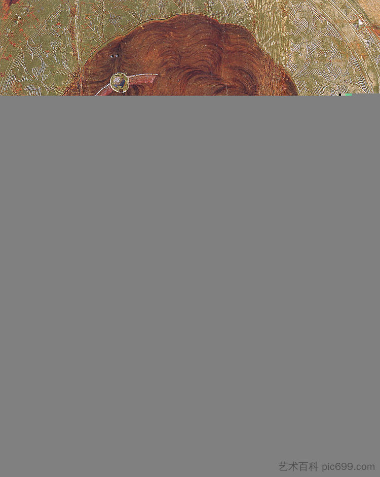宝座上的麦当娜和孩子(正面片段) Madonna and Child on a throne (Front side fragment) (1308 - 1311),杜乔·迪·博尼塞尼亚