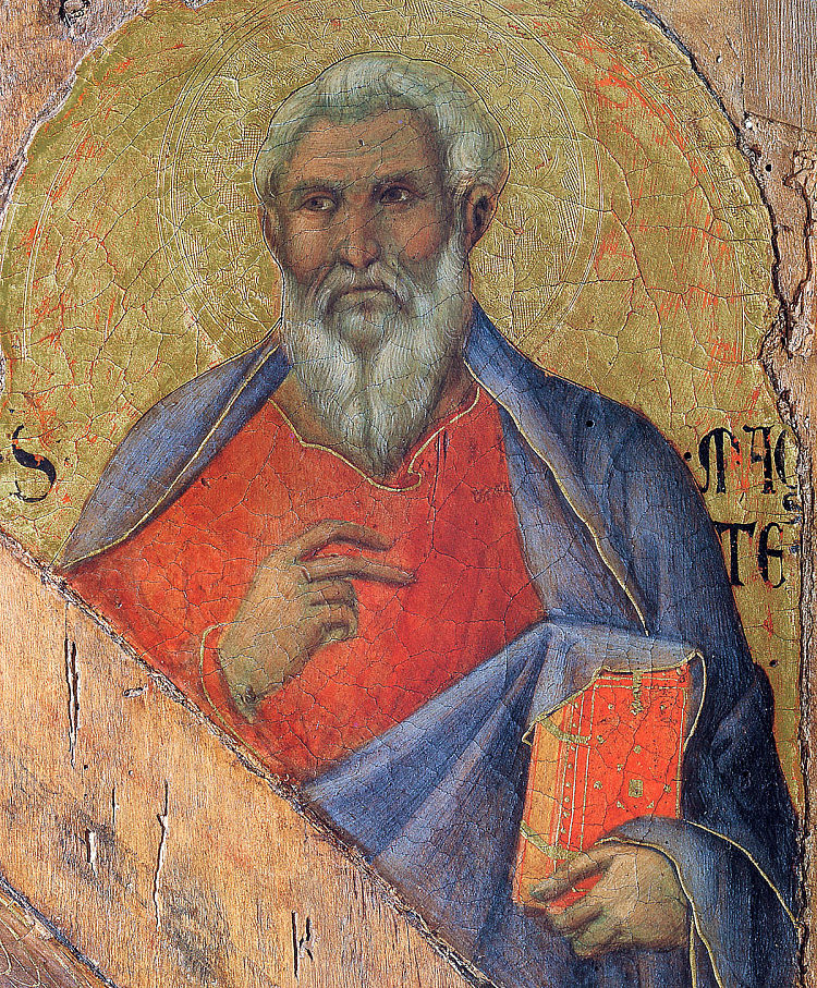 使徒马太福音 The Apostle Matthew (1308 - 1311)，杜乔·迪·博尼塞尼亚