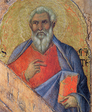 使徒马太福音 The Apostle Matthew (1308 – 1311)，杜乔·迪·博尼塞尼亚