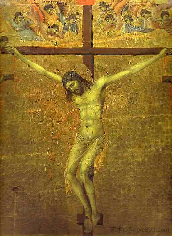 受难 The Crucifixion (1308 - 1311)，杜乔·迪·博尼塞尼亚