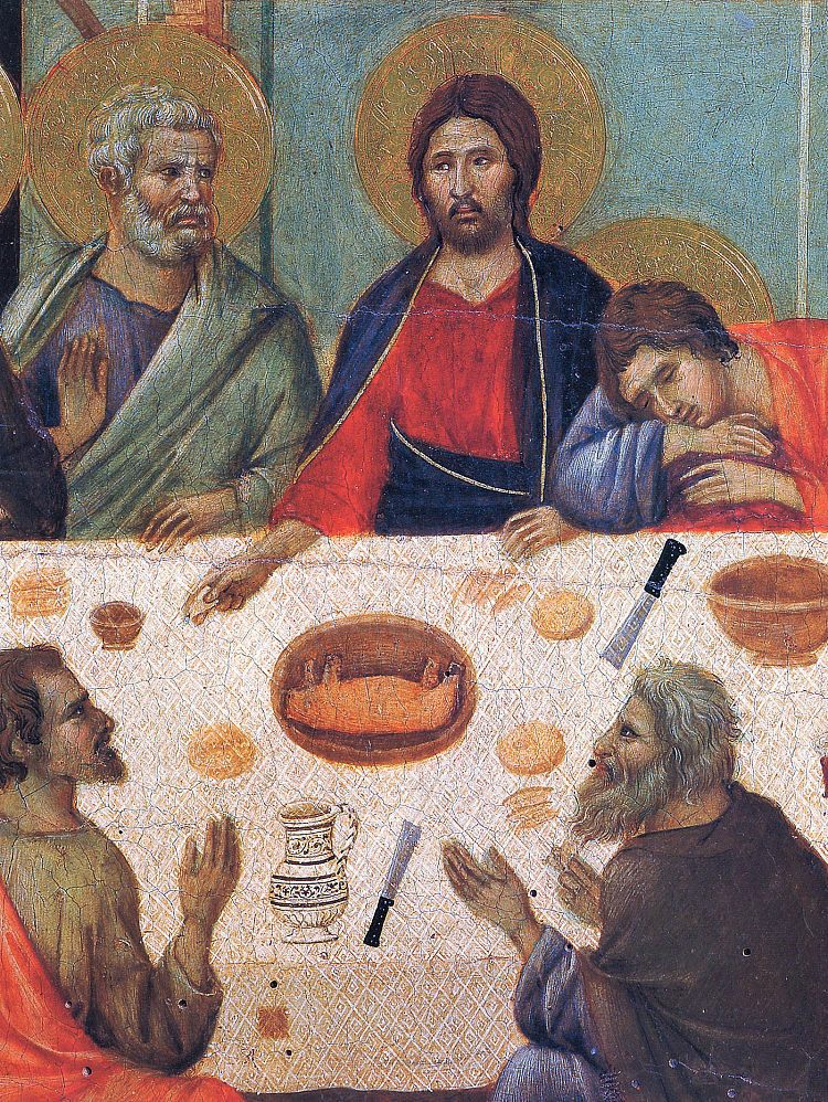 最后的晚餐（片段） The Last Supper (Fragment) (1308 - 1311)，杜乔·迪·博尼塞尼亚