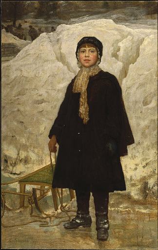 一个孩子的肖像 Portrait of a Child (1879)，伊斯特曼·约翰逊