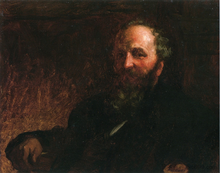 詹姆斯·威尔逊的肖像 Portrait of James G. Wilson (1876)，伊斯特曼·约翰逊