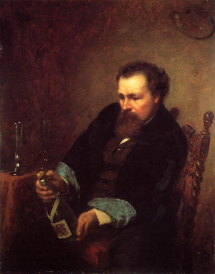 自画像 Self Portrait (1863)，伊斯特曼·约翰逊