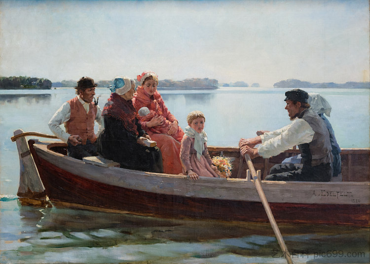 去洗礼 Going to the Christening (1880; Finland  )，阿尔伯特·埃德尔费尔特