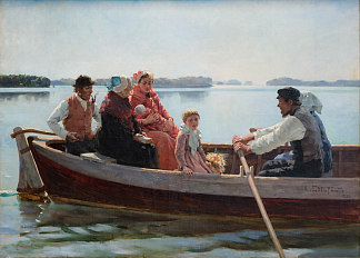 去洗礼 Going to the Christening (1880; Finland                     )，阿尔伯特·埃德尔费尔特