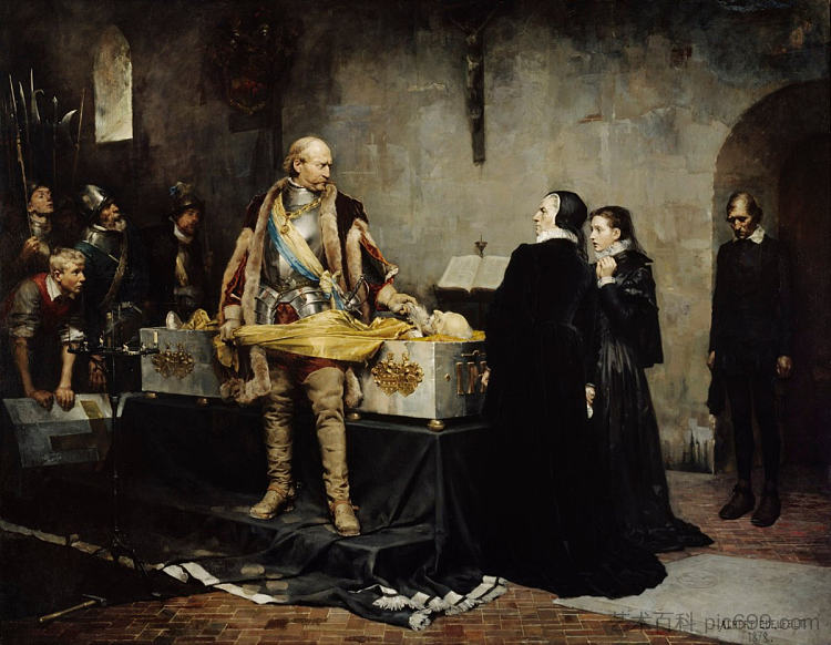 查尔斯公爵侮辱克拉斯·弗莱明的尸体 Duke Charles insulting the Corpse of Clas Fleming (1878; Finland  )，阿尔伯特·埃德尔费尔特