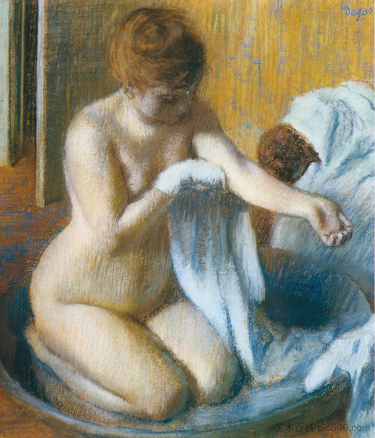 洗澡后 After the Bath (1885 - 1886)，埃德加·德加