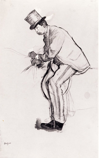 业余骑师 Amateur Jockey (1870)，埃德加·德加