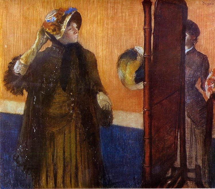 在米勒家 At the Milliner's (1882),埃德加·德加