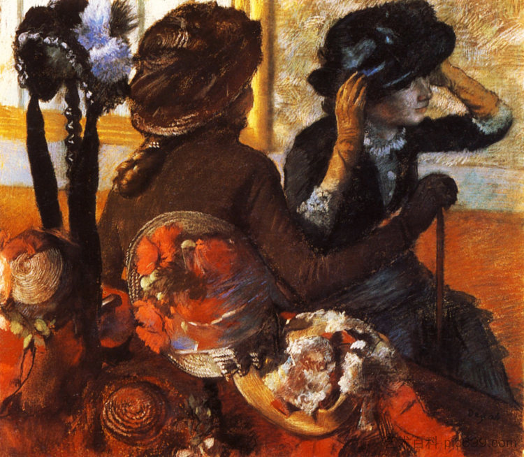 在米勒家 At the Milliner's (1883)，埃德加·德加