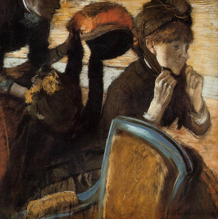 在米勒家 At the Milliner's (c.1882),埃德加·德加