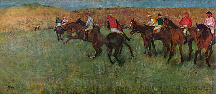 在比赛开始前 At the Races - Before the Start (c.1885 - c.1892)，埃德加·德加