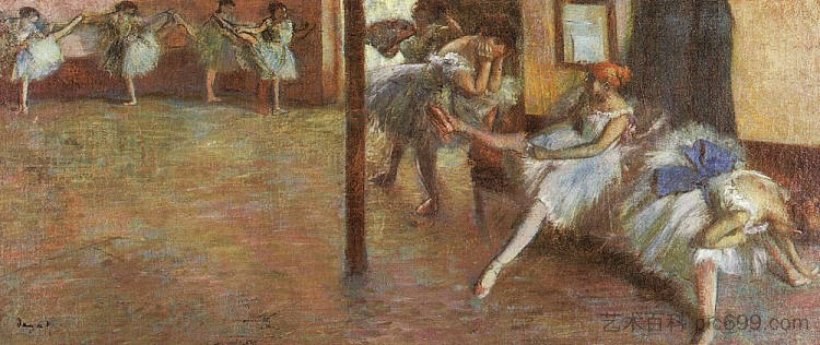 芭蕾舞排练 Ballet Rehearsal (1891)，埃德加·德加