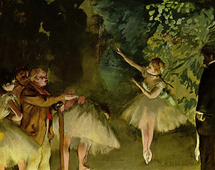 芭蕾舞排练 Ballet Rehearsal (c.1875),埃德加·德加