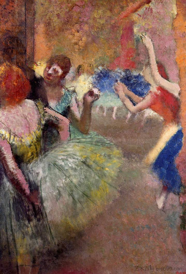 芭蕾舞的场景 Ballet Scene (c.1885),埃德加·德加