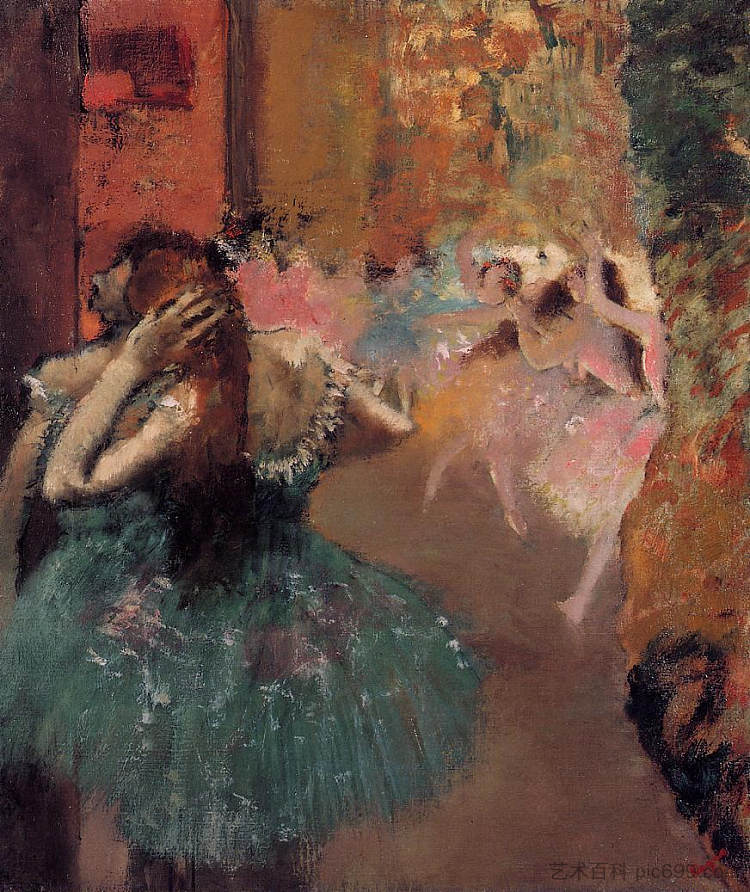 芭蕾舞的场景 Ballet Scene (c.1893),埃德加·德加