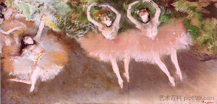 芭蕾舞场景 Ballet Scene (c.1879),埃德加·德加