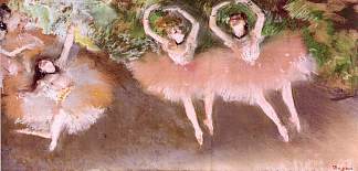 芭蕾舞场景 Ballet Scene (c.1879)，埃德加·德加