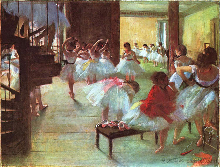 芭蕾舞学校 Ballet School (1873)，埃德加·德加