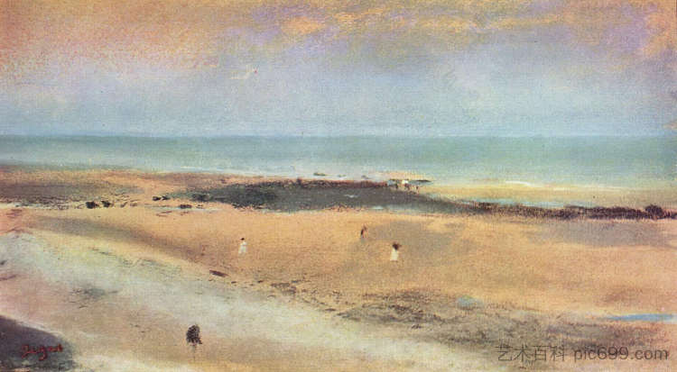 埃贝海滩 Beach at Ebbe (1869 - 1870),埃德加·德加