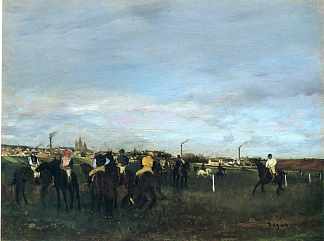 赛前 Before the Race (1871 – 1872)，埃德加·德加