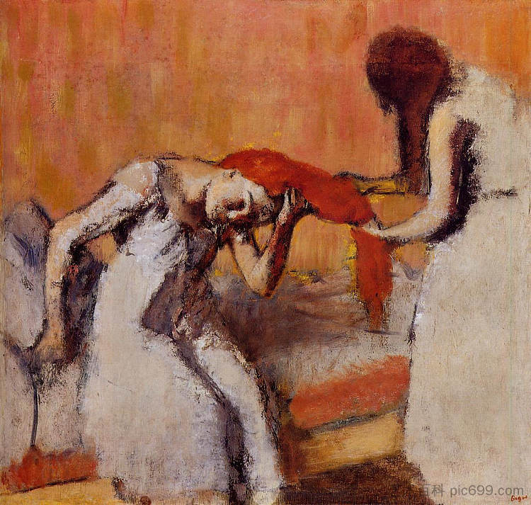 梳头发 Combing the Hair (c.1896 - c.1900),埃德加·德加