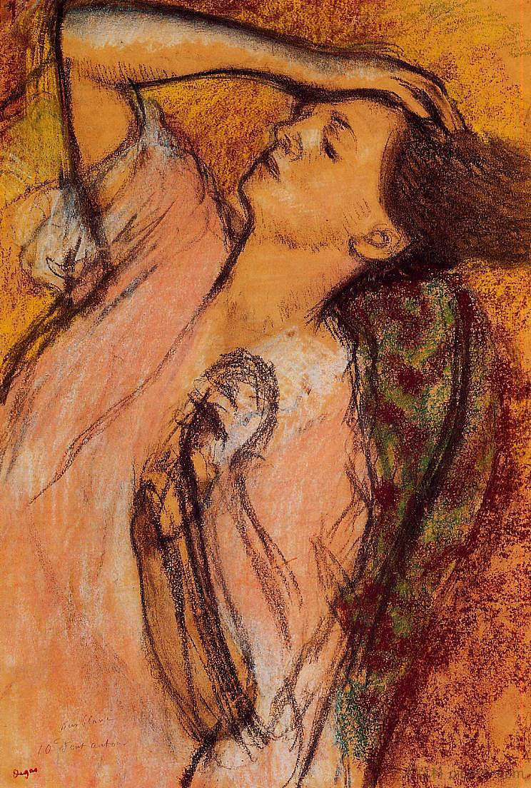 梳头发 Combing the Hair (c.1892 - c.1895),埃德加·德加